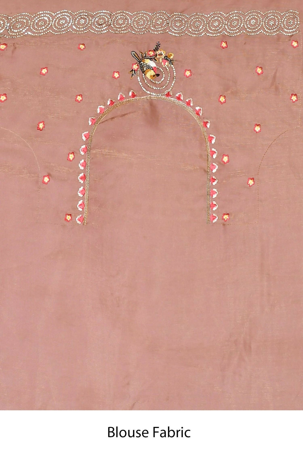 Pink Net Organza Silk Thread Emboidered with Stone Work Saree - Nimaya Benzy | Grocsy