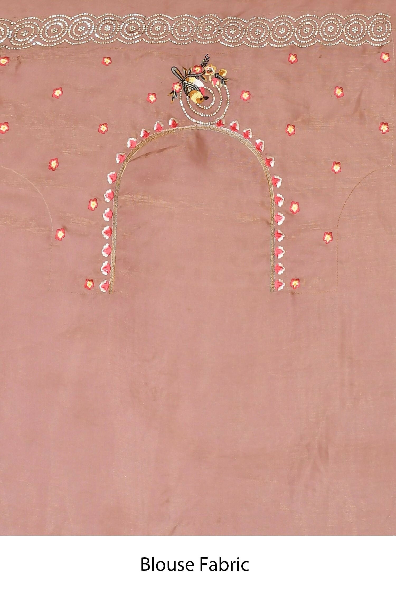 Pink Net Organza Silk Thread Emboidered with Stone Work Saree - Nimaya Benzy | Grocsy