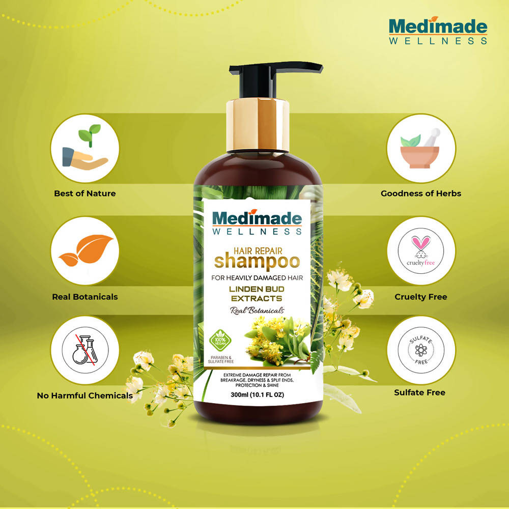 Medimade Wellness Hair Repair Shampoo with Linden Bud Extracts | Grocsy