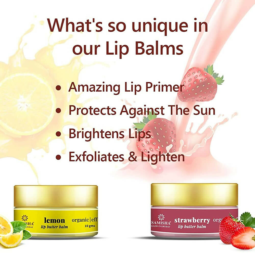 Samisha Organic Strawberry Lip Balm | Grocsy