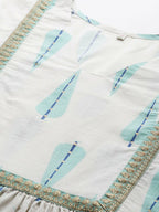 Ahalyaa Women's Traditional wear Co-ords - Off White | Grocsy