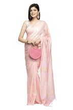 Mominos Fashion Baby Pink Color Bhagalpuri Saree | Grocsy