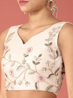 House of Panchhi Grey Net Sequinse Work Lehenga & Blouse, Dupatta | Grocsy