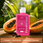 FreshLuxe Fruit Nectar Face Wash For Glowing Skin & Reducing Dark Spots with Apple, Papaya & Turmeric | Grocsy