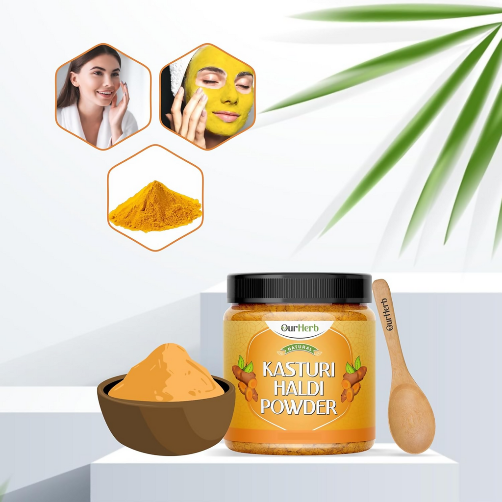 OurHerb Kasturi Haldi Powder Face Pack For Glowing Skin | Grocsy