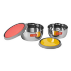 Sumeet Modena Stainless Steel Food Storage Airtight & Leak Proof Containers | Grocsy