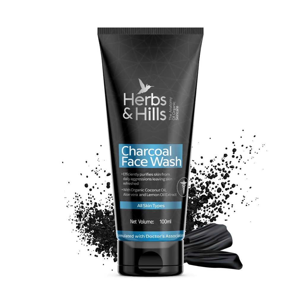 Herbs & Hills Charcoal Face Wash | Grocsy