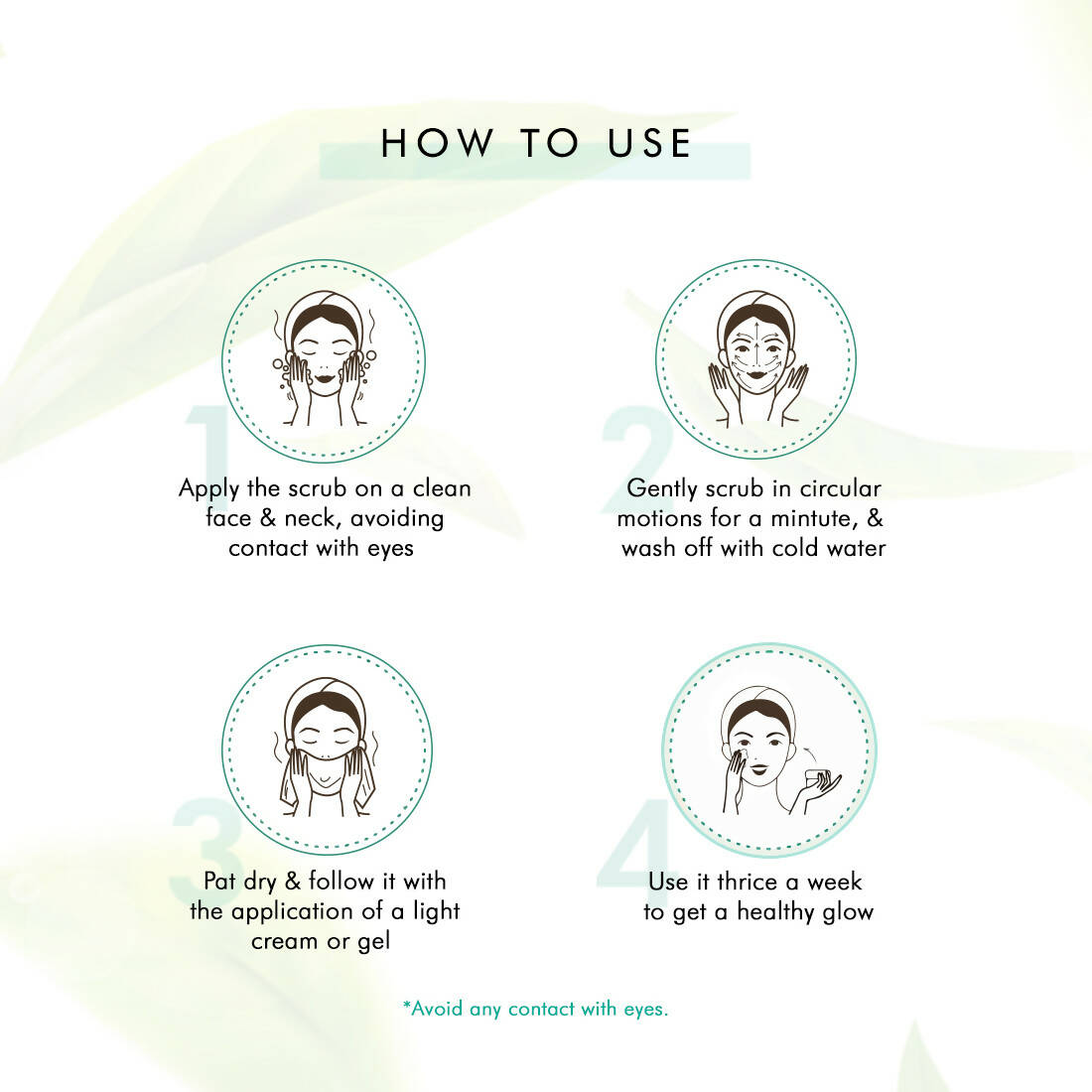mCaffeine Green Tea Face Scrub with Vitamin C & Hyaluronic Acid | Grocsy