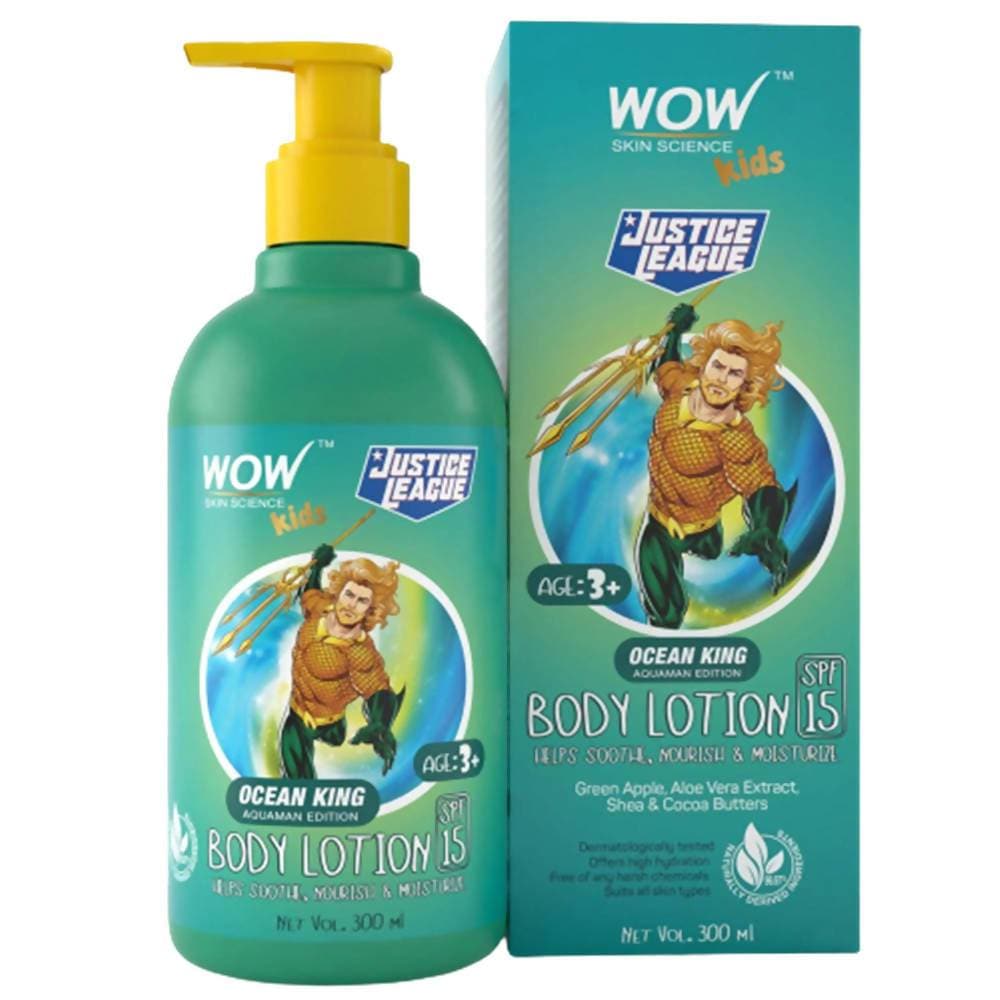 Wow Skin Science Kids Body Lotion - Ocean King Aquaman Edition | Grocsy