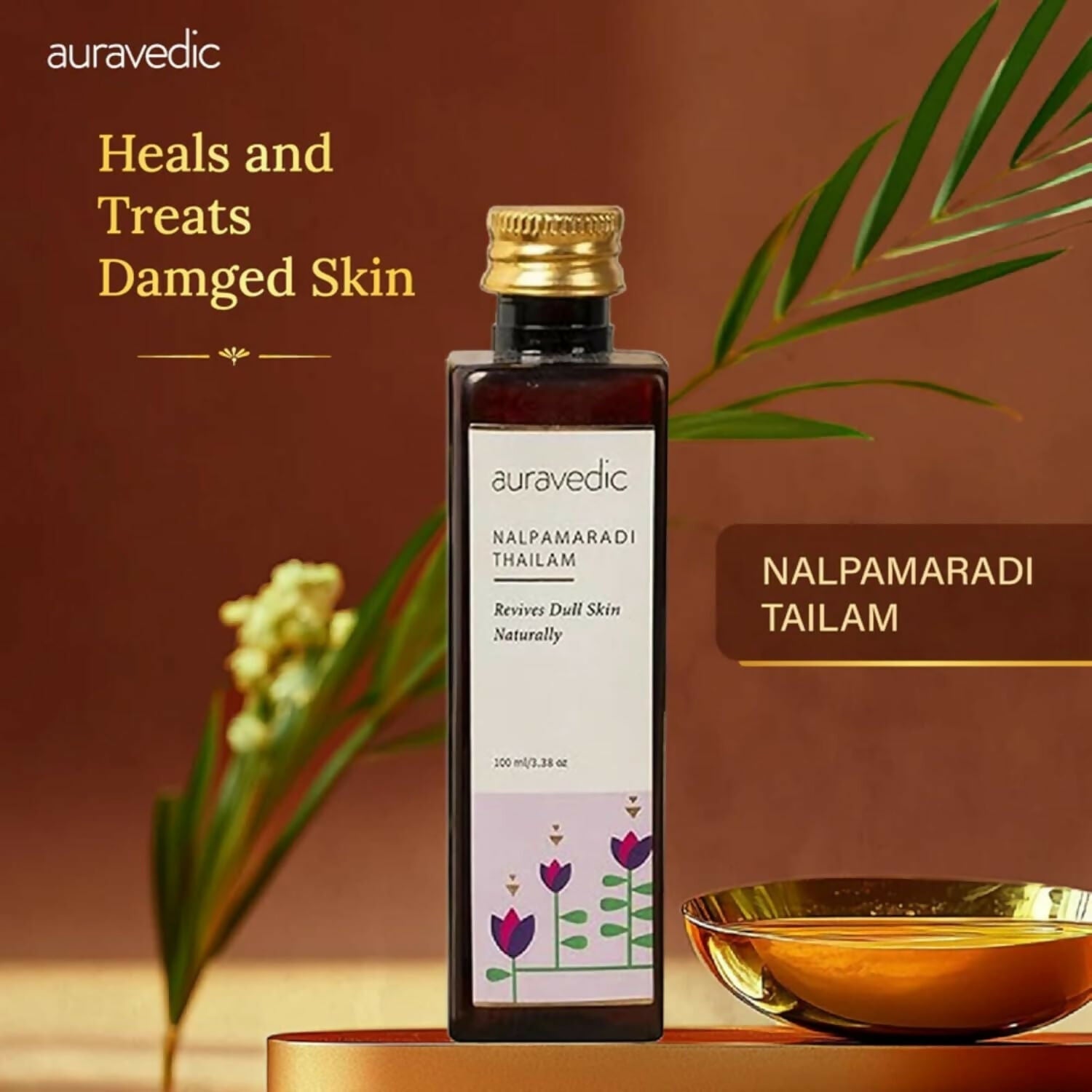 Auravedic Nalpamaradi Thailam for Face Body oil After Bath | Grocsy