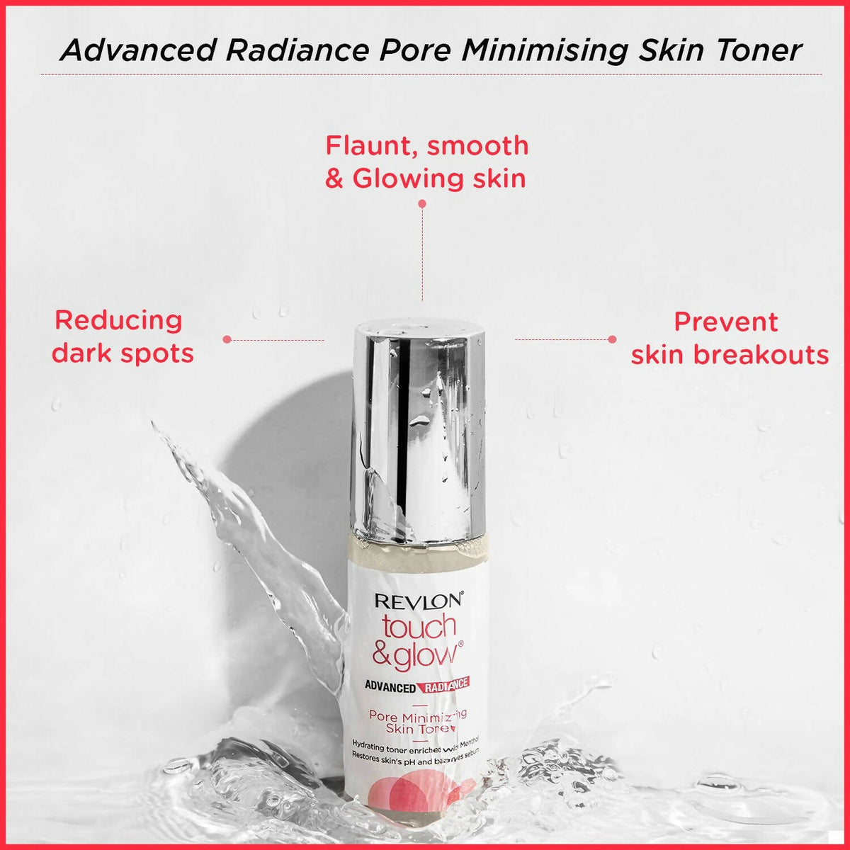 Revlon Touch & Glow Advanced Radiance Pore Minimizing Skin Toner | Grocsy