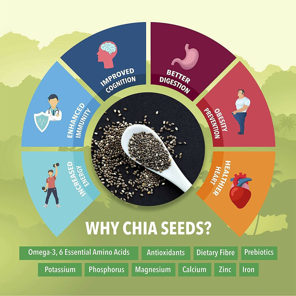 Fulsome Premium Raw Black Chia Seeds | Grocsy