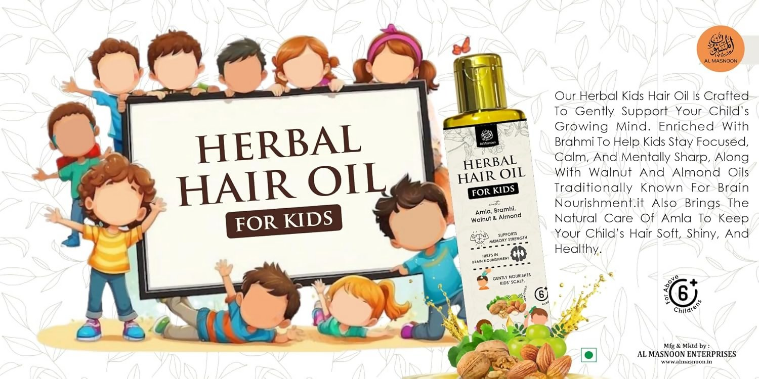 Al Masnoon Herbal Hair Oil For Kids | Grocsy