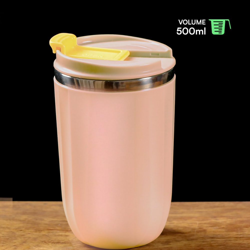 Udyan Tea Stainless Steel Vacuum Insulated Tumbler - Pink | Grocsy