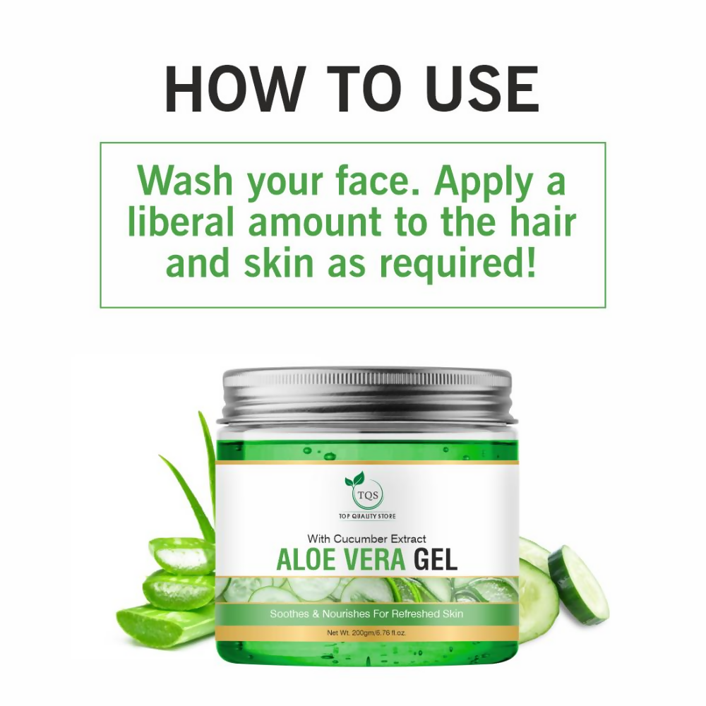 TQS Aloe Vera Gel With Cucumber Extract | Grocsy