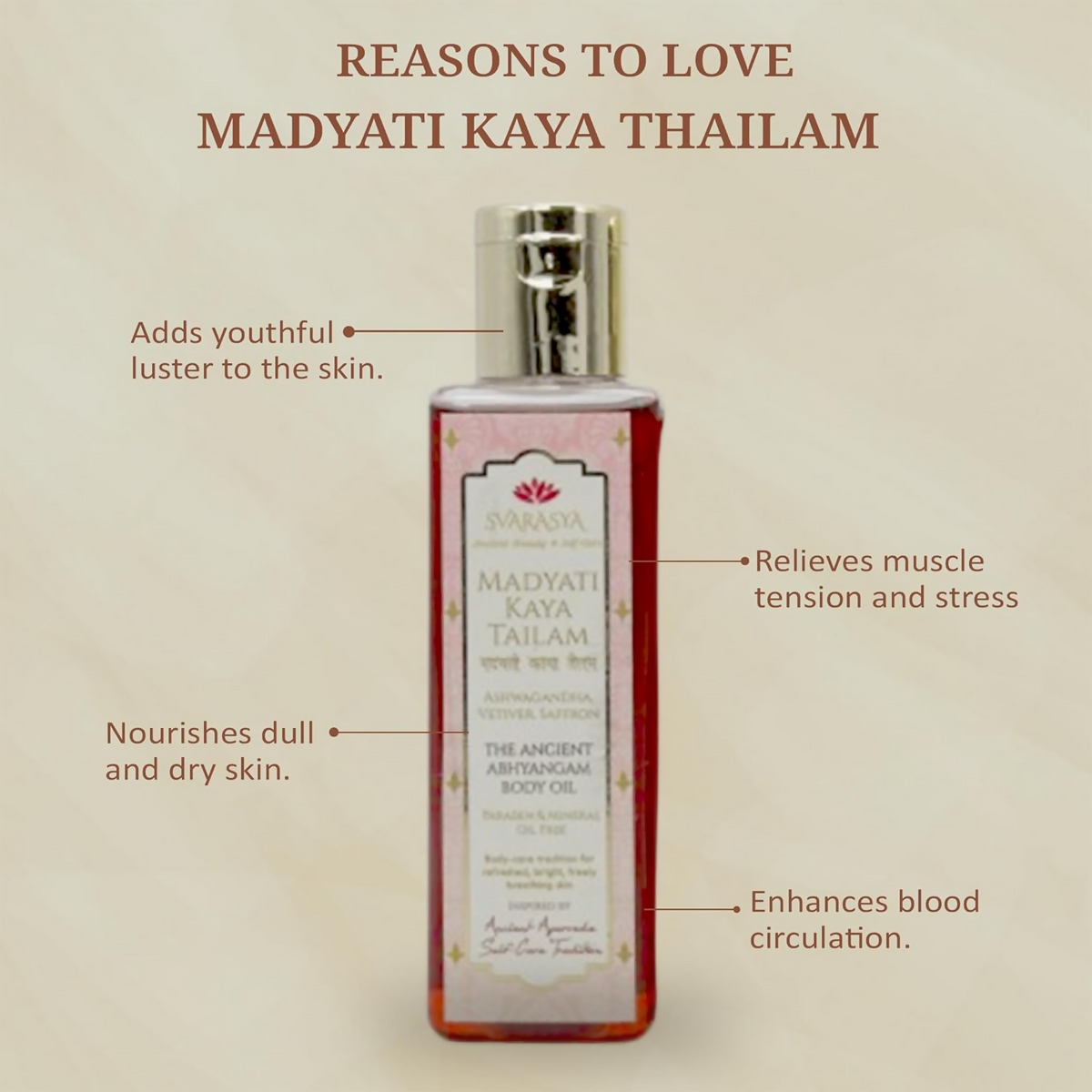 Svarasya Madyati Kaya Tailam (Body Oil) | Grocsy