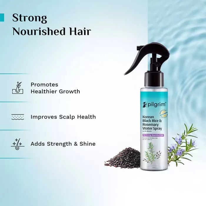 Pilgrim Korean Black Rice and Rosemary Water Spray With Biotin | Grocsy