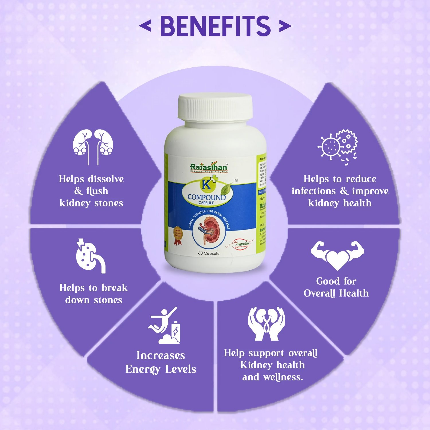 Rajasthan Herbals K+ Compound Capsules | Grocsy