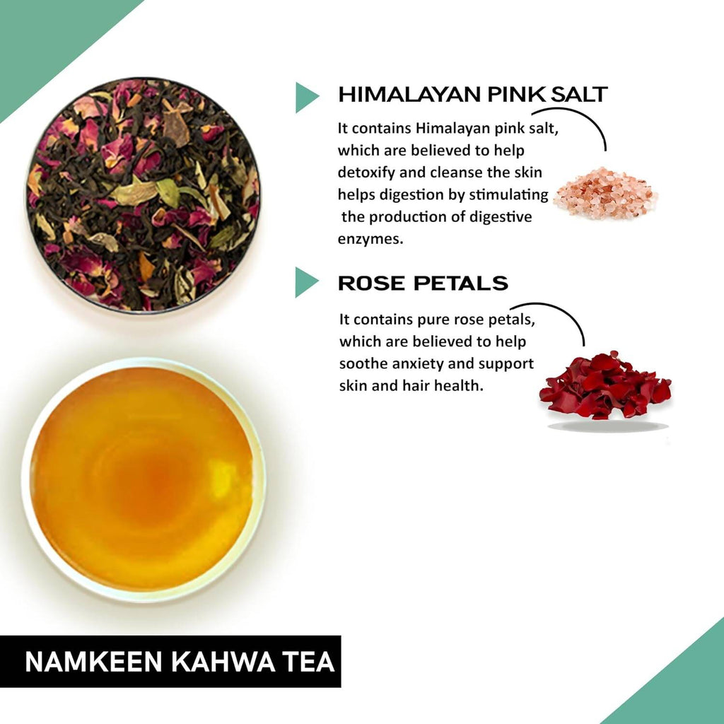 Teacurry Namkeen Kahwa Himalayan Pink Salt Tea Bags | Grocsy