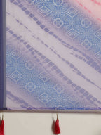 Purple Organza Printed Saree With Blouse Piece - Nivaa | Grocsy