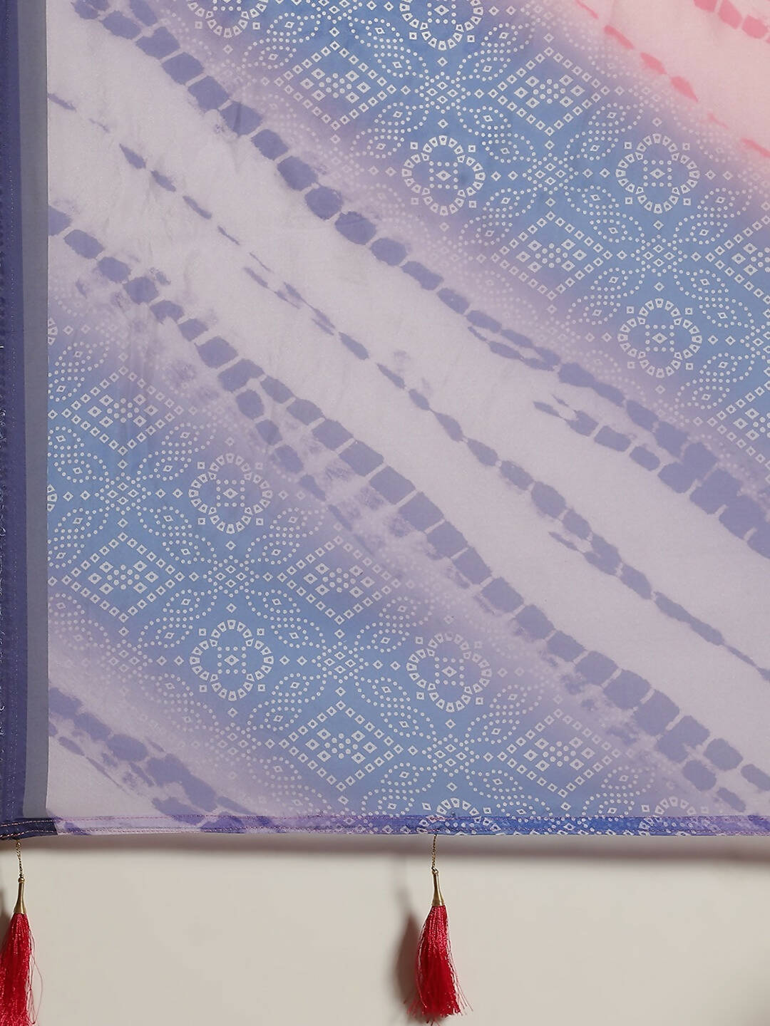 Purple Organza Printed Saree With Blouse Piece - Nivaa | Grocsy