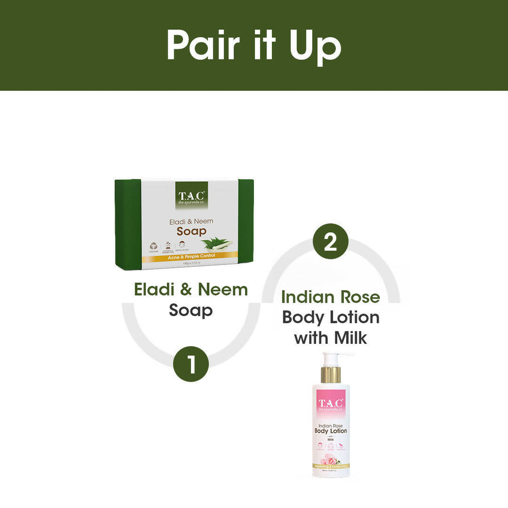 TAC - The Ayurveda Co. Eladi & Neem Soap | Grocsy