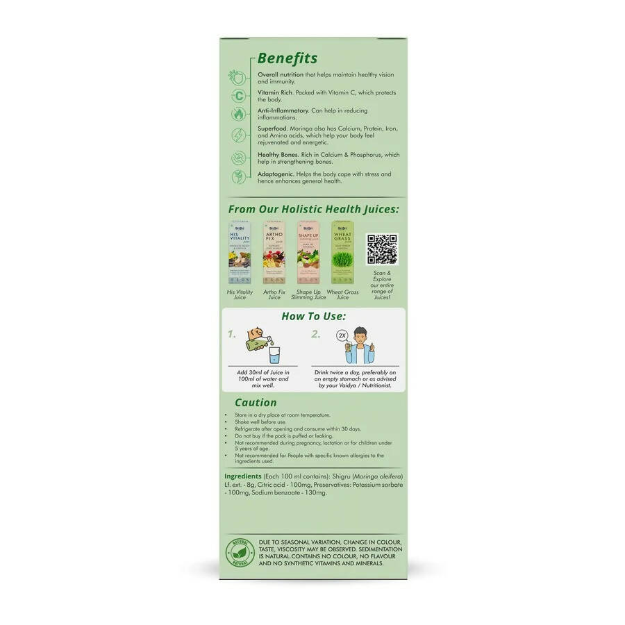 Sri Sri Tattva Moringa Juice - Powerhouse of Nutrients | Grocsy