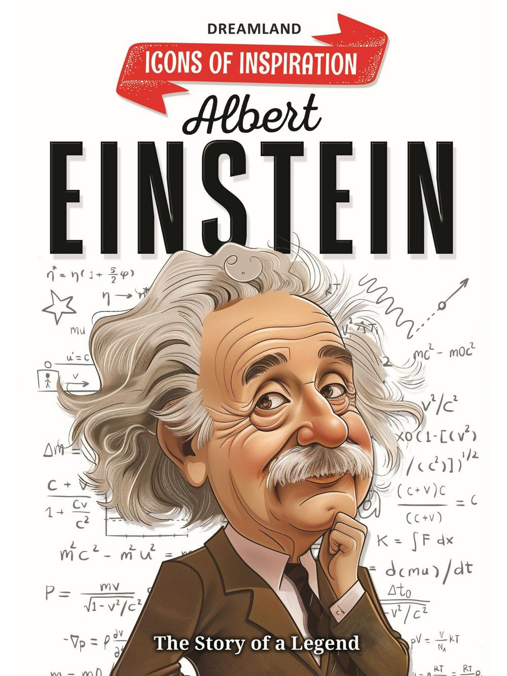 Dreamland Publications Albert Einstein Icons of Inspiration Illustrated Biography For Kids | Grocsy