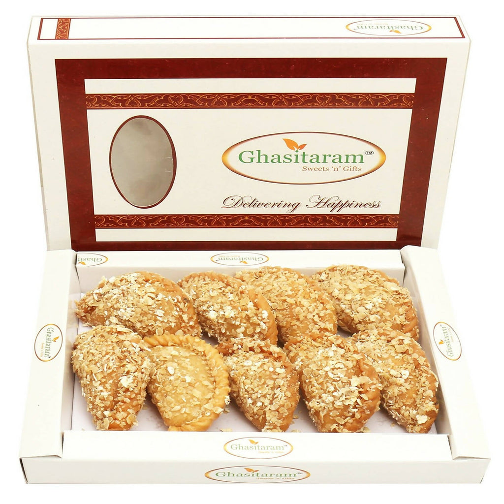 Ghasitaram Holi Sweets - Roasted Oats Gujiya | Grocsy