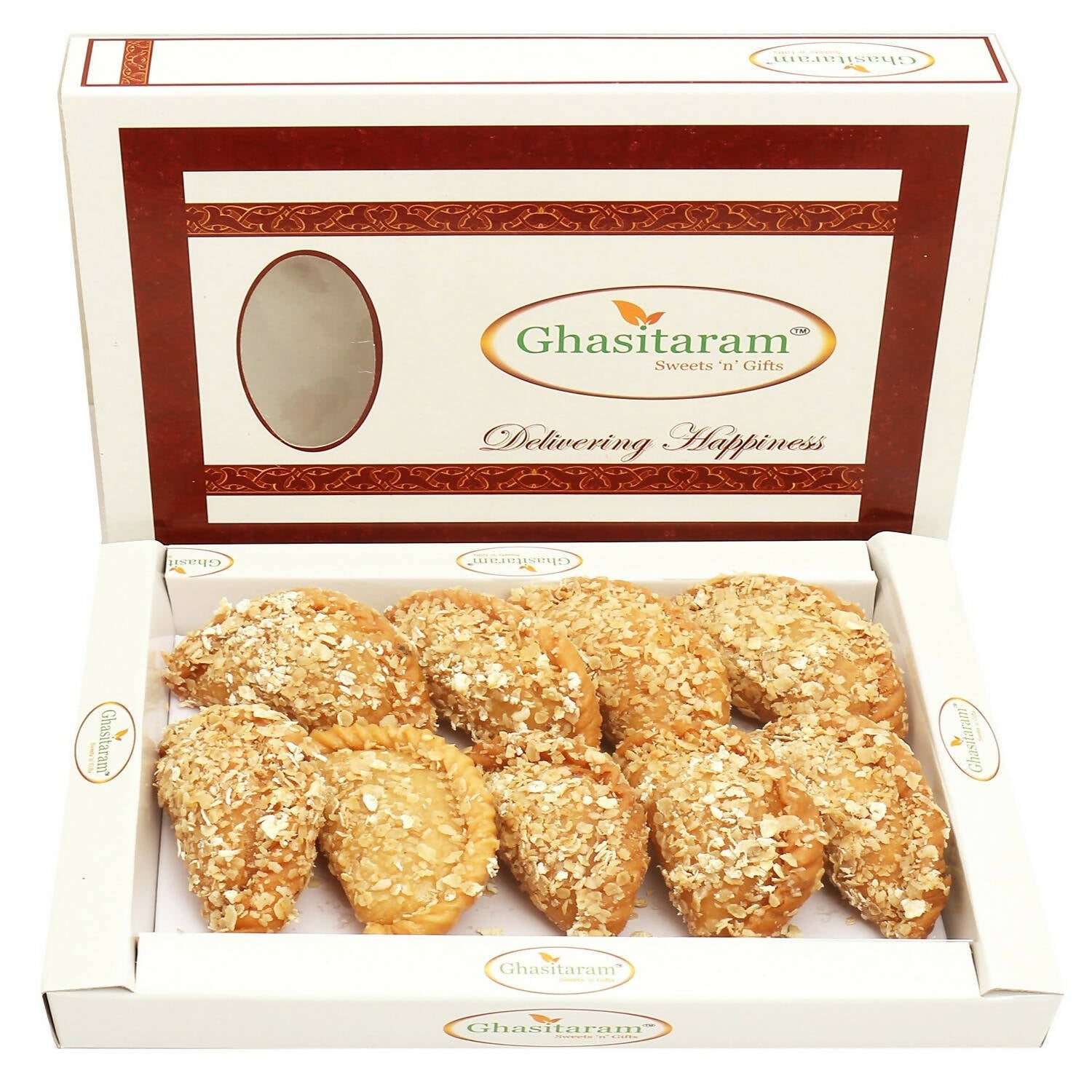 Ghasitaram Holi Sweets - Roasted Oats Gujiya | Grocsy