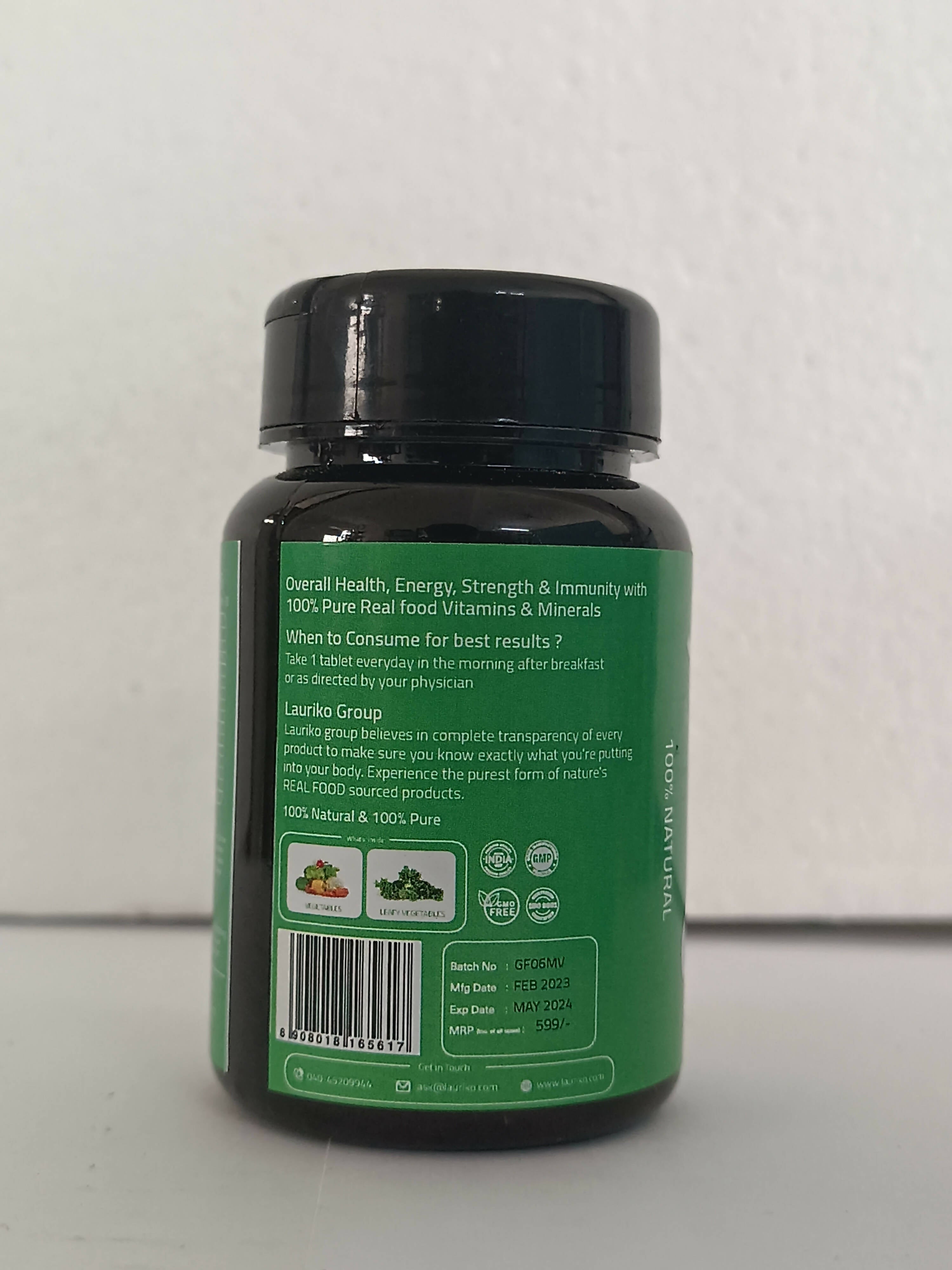 Laurik Multivitamin Supplements For Women | Vitamin A, C, D ,E With B Vitamins, Iron, Zinc And Calcium Tablets | Grocsy