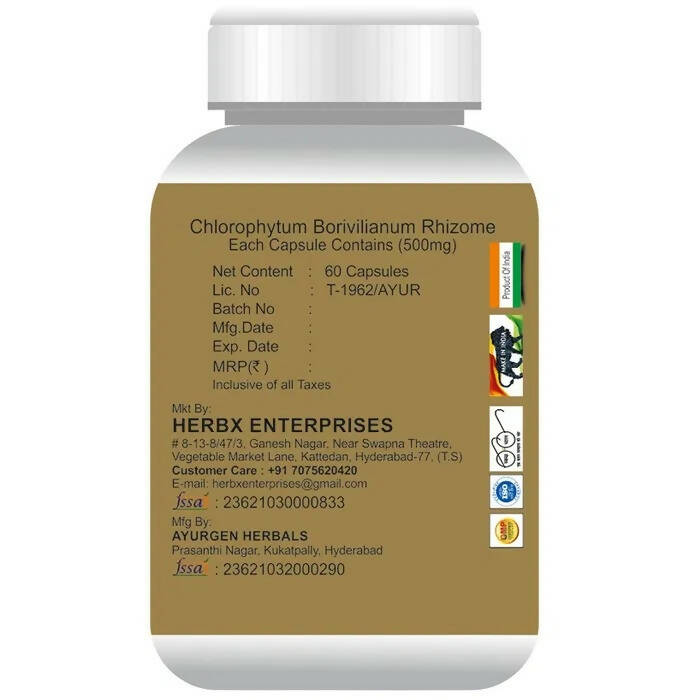 Globyherbs Safed Musli Capsules | Grocsy