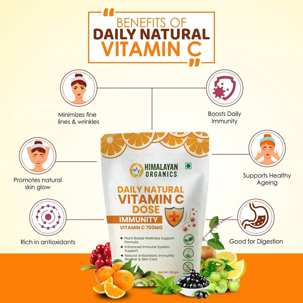 Himalayan Organics Daily Natural Vitamin C Dose Immunity + | Grocsy