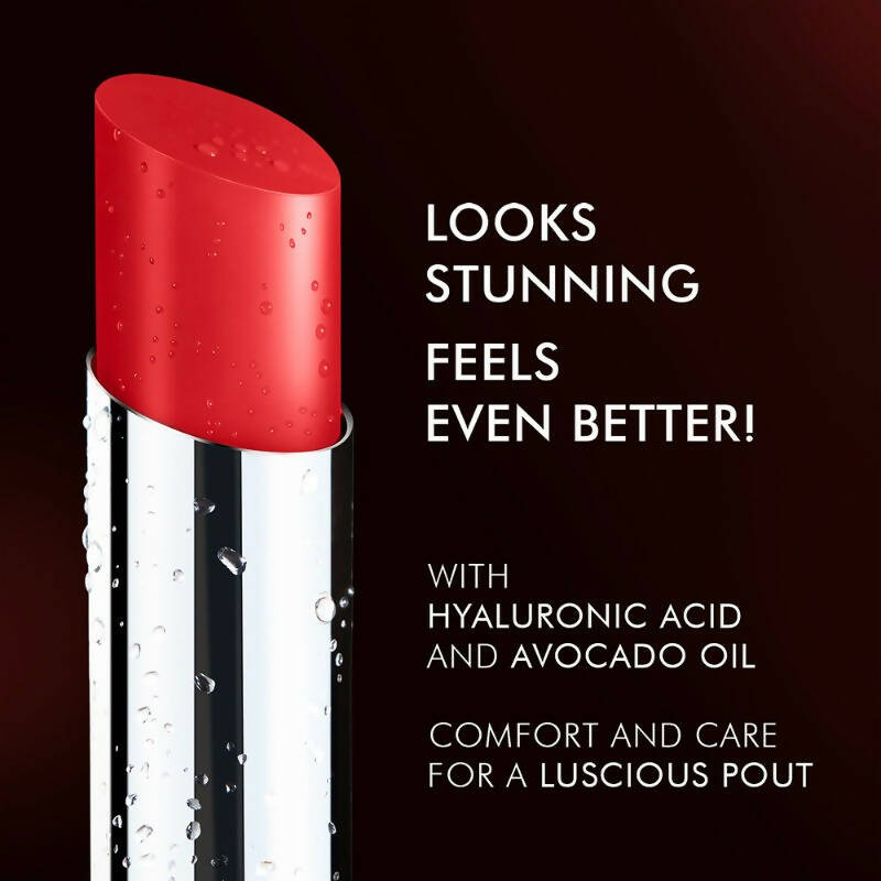 Lakme Absolute Skin Dew Satin Lipstick - 302 Red Rebel | Grocsy