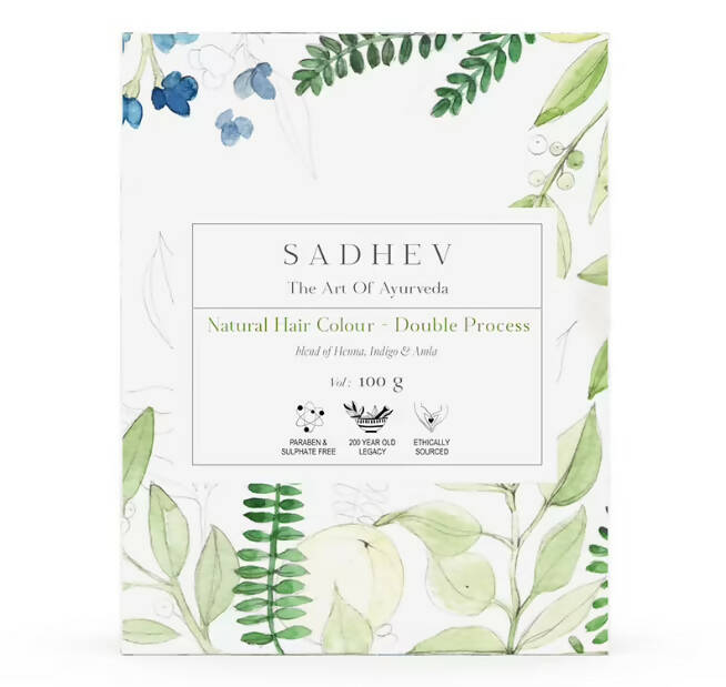 Sadhev Ayurvedic Hair Color-Double Process | Grocsy