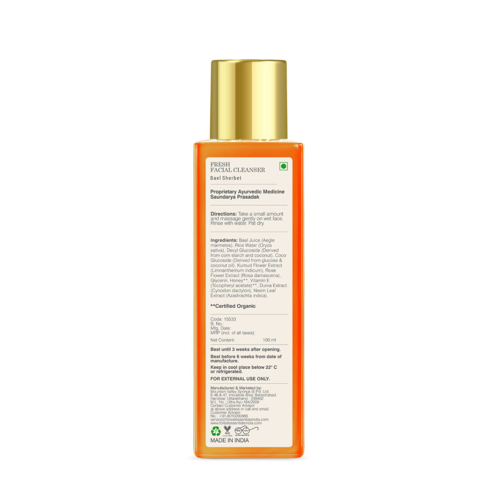 Forest Essentials Fresh Facial Cleanser Bael Sherbet | Grocsy