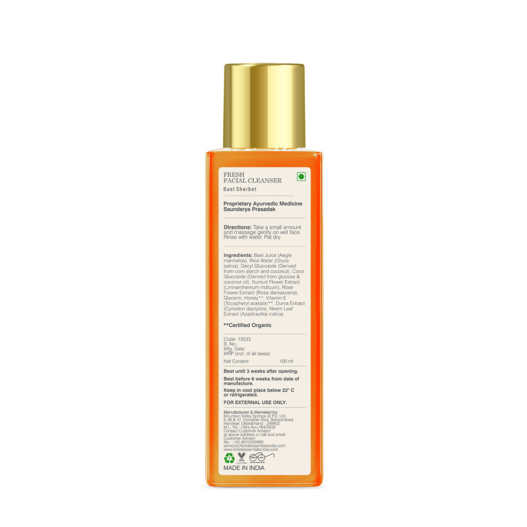 Forest Essentials Fresh Facial Cleanser Bael Sherbet | Grocsy