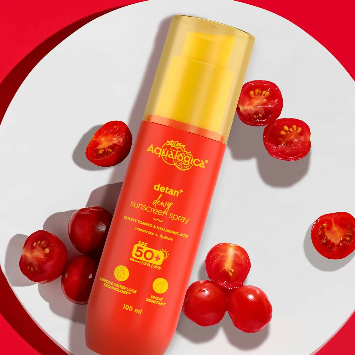 Aqualogica Detan+ Dewy Sunscreen Spray SPF 50+ PA++++ UVA/B Protection, Lightweight & Quick Absorbing, No White Cast | Grocsy