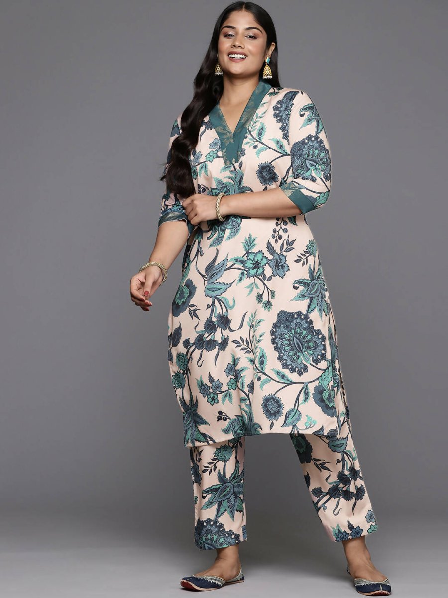 Ahalyaa Women's Traditional wear Kurta Set - Tan | Grocsy
