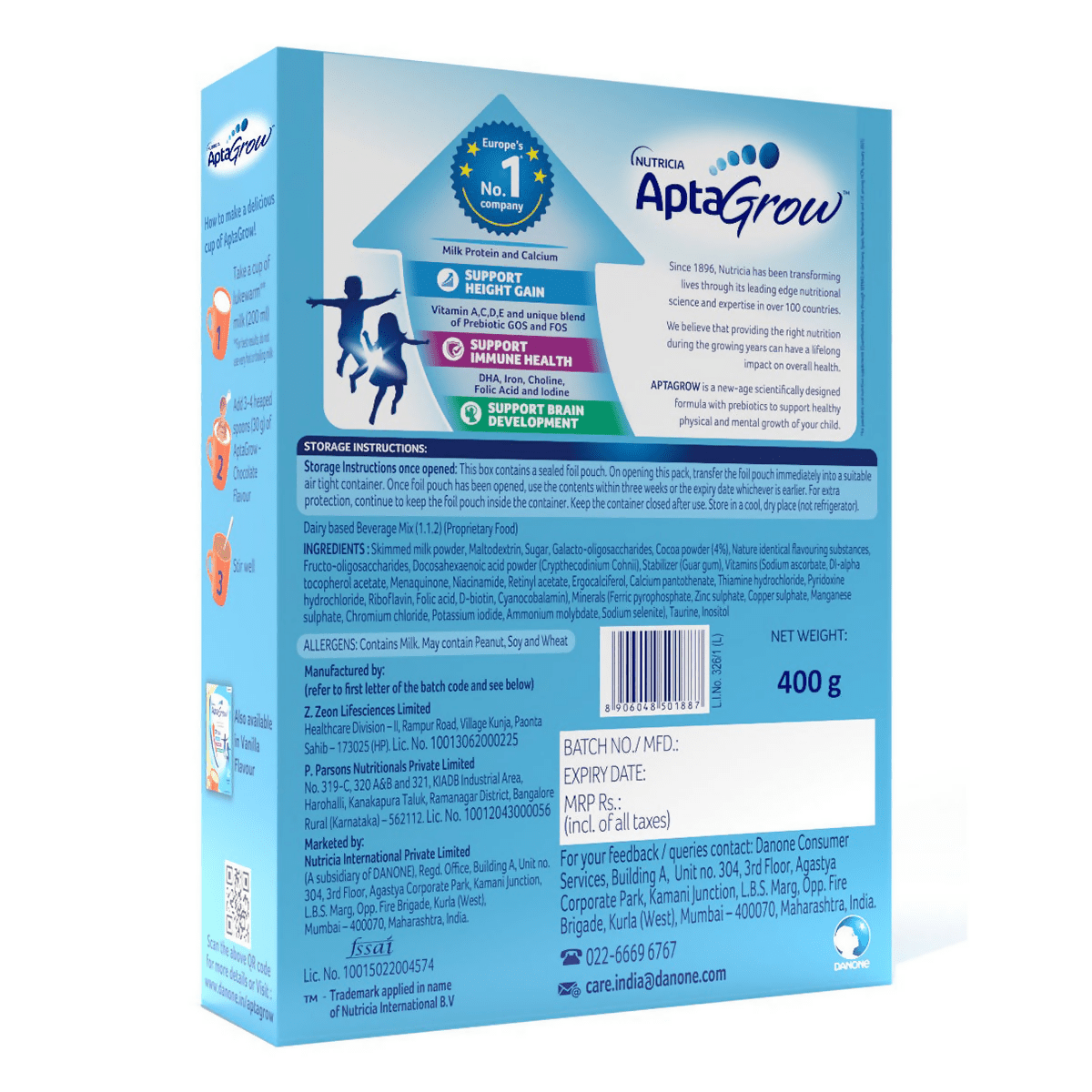 AptaGrow Nutrition Drink Powder for Kids | Grocsy