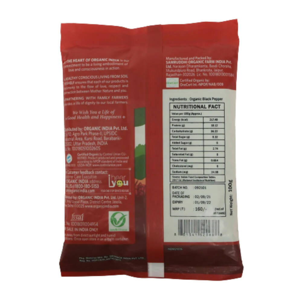 Organic India Black Pepper | Grocsy