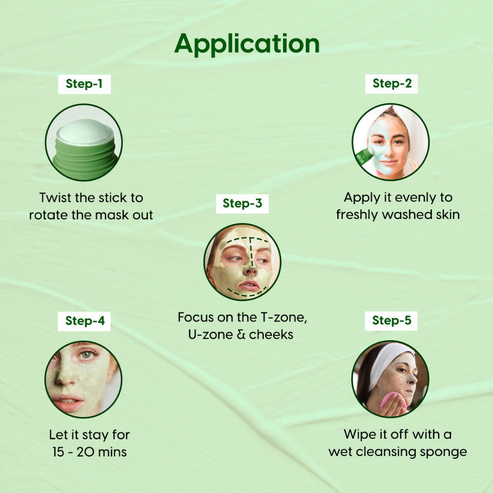 Matra Green Tea Mask Stick For Pore Control, Oil Balancing & Skin Brightening | Grocsy