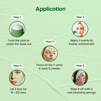 Matra Green Tea Mask Stick For Pore Control, Oil Balancing & Skin Brightening | Grocsy