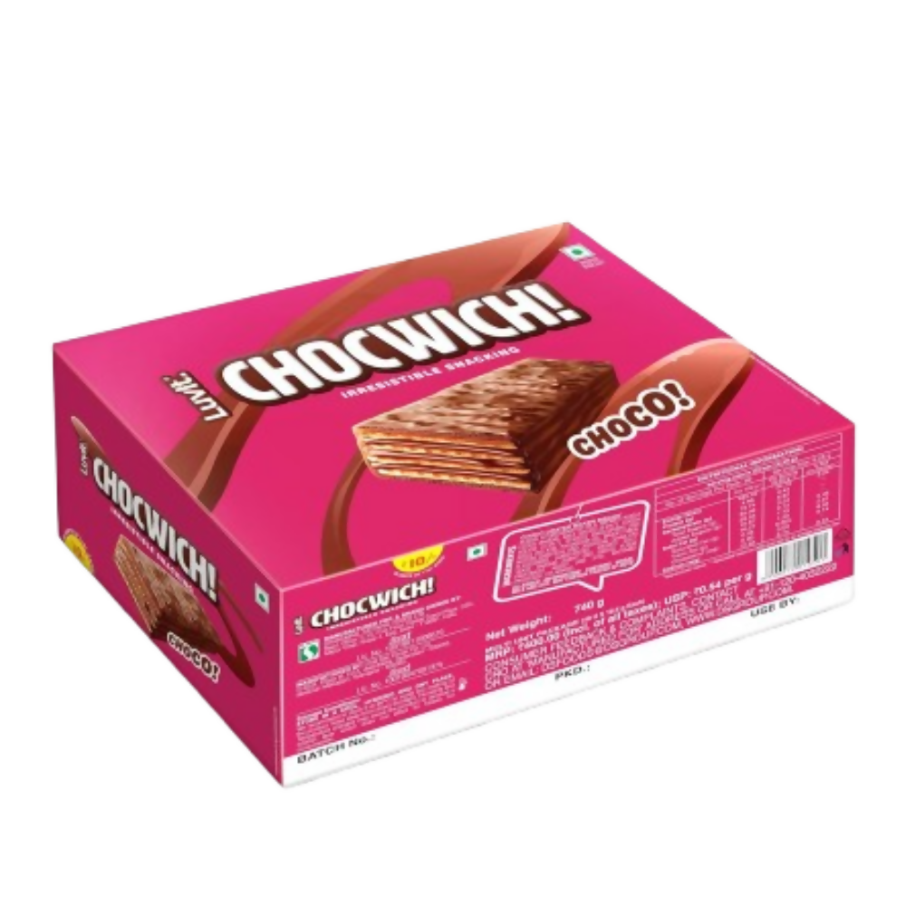 LuvIt Chocwich Brown Crispy Wafer Chocolates | Grocsy