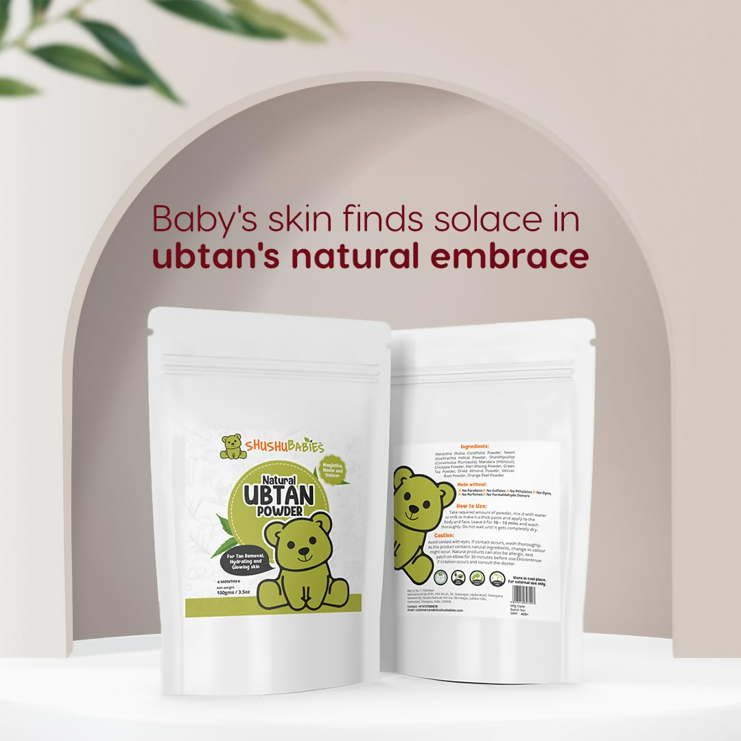 ShuShu Babies Ayurvedic Ubtan Powder (under 0-3 Years Baby) | Grocsy