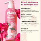 PLIX The Plant Fix Hibiscus Bond Repair Advanced Hair Oil & Shampoo | Grocsy