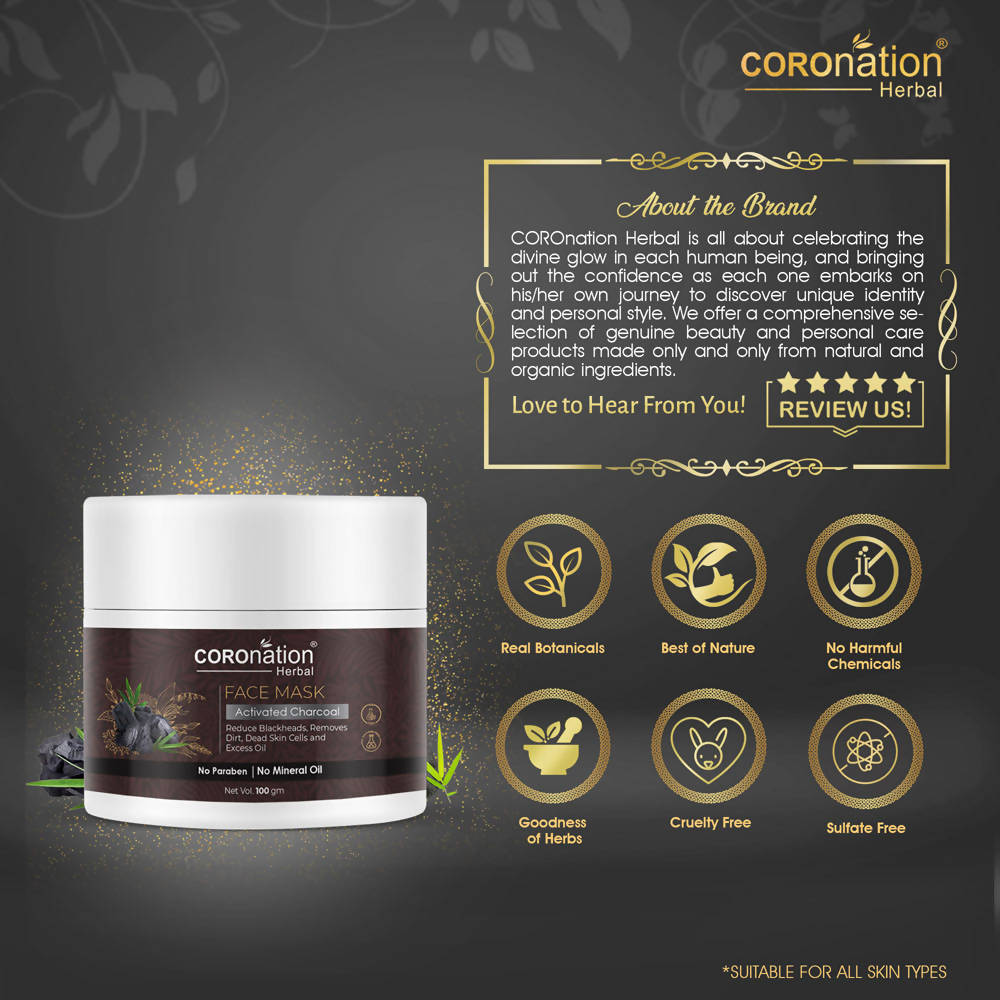 Coronation Herbal Activated Charcoal Face Mask | Grocsy