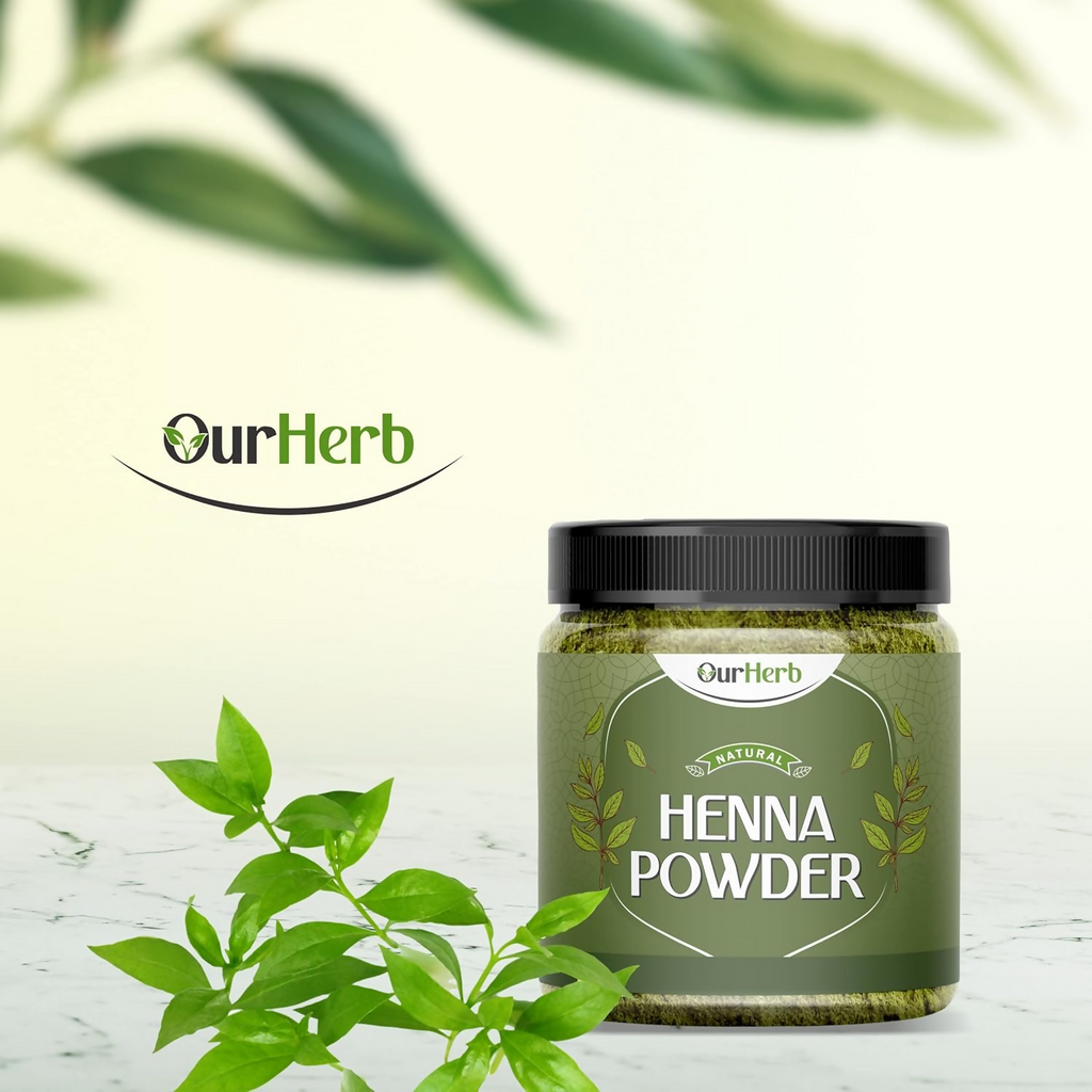 OurHerb Natural Henna Powder Enriched With Precious Herbals For Natural Hair Color | Grocsy