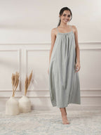 Joban Fashion Women's Grey Midi Dress | Grocsy