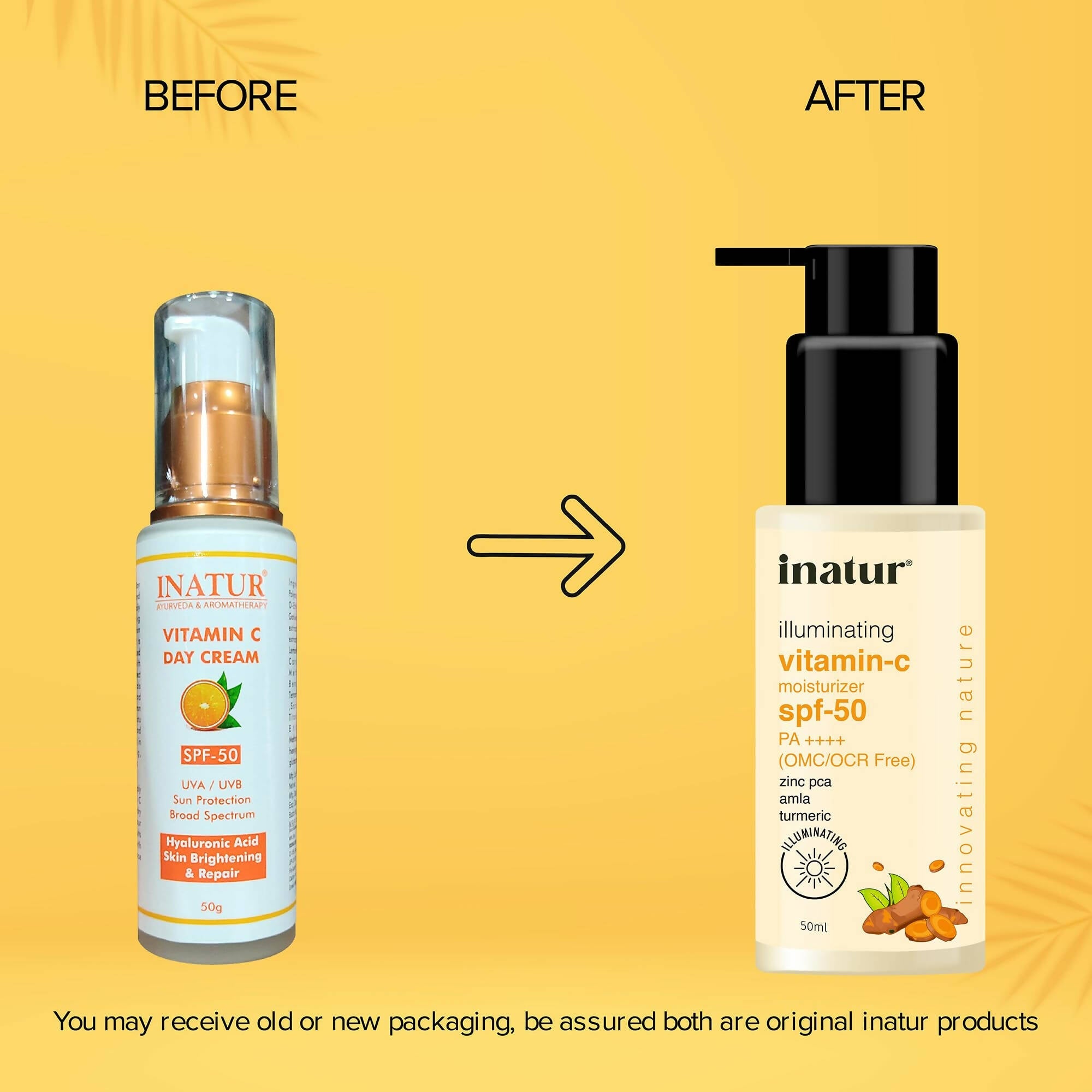 Inatur Vitamin C Sunscreen SPF-50 | Grocsy